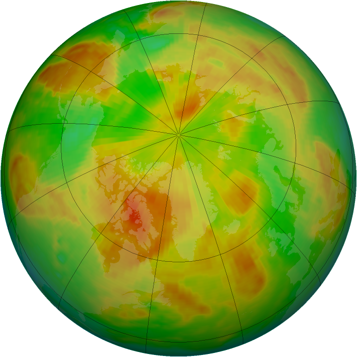 Arctic ozone map for 04 June 1980